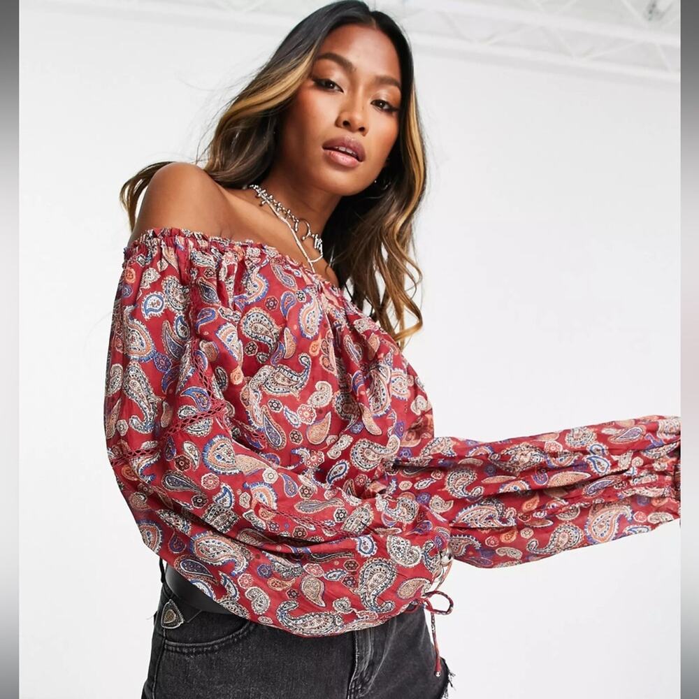 FREE PEOPLE
Sundown Paisley Bodysuit